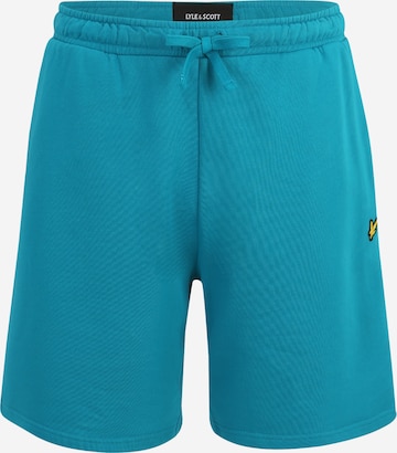 Lyle & Scott Big&Tall Regular Trousers in Blue: front