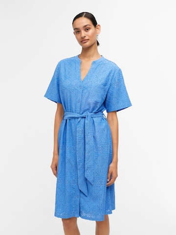 OBJECT Košilové šaty 'Feodora' – modrá: přední strana