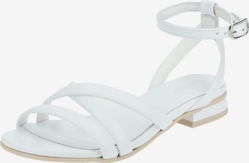 Nero Giardini Sandalen met riem in Wit: voorkant