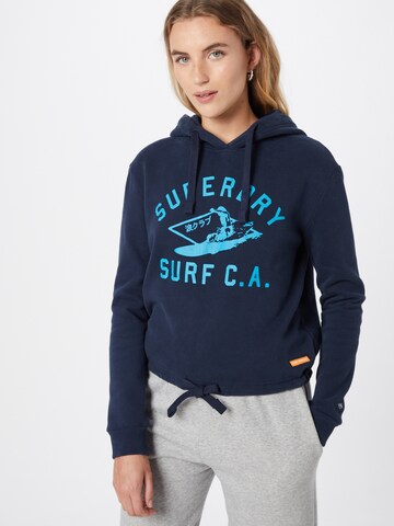 Superdry Sweatshirt 'Cali Surf' in Blue: front