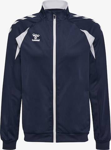 Veste de survêtement Hummel en bleu : devant