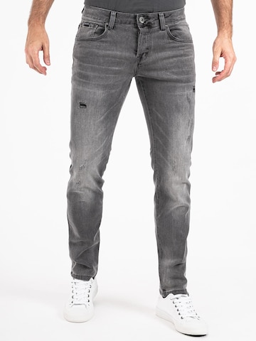 Peak Time - Slimfit Vaquero 'München' en gris: frente