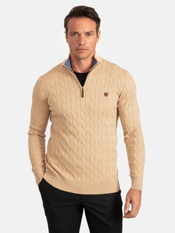 Pull-over Jacey Quinn en beige : devant