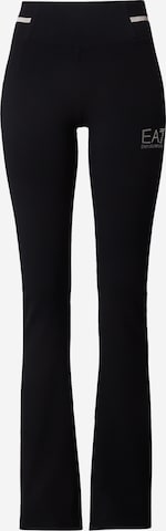 EA7 Emporio Armani Flared Broek in Zwart: voorkant