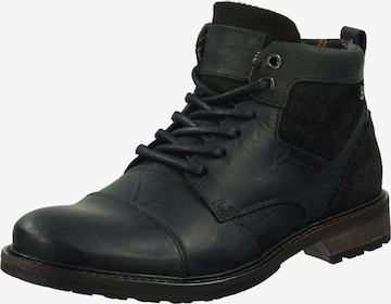 BULLBOXER Lace-Up Boots in Black: front