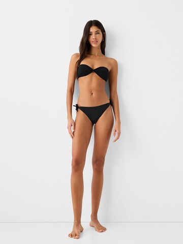 Bershka Bandeau Bikini top in Black