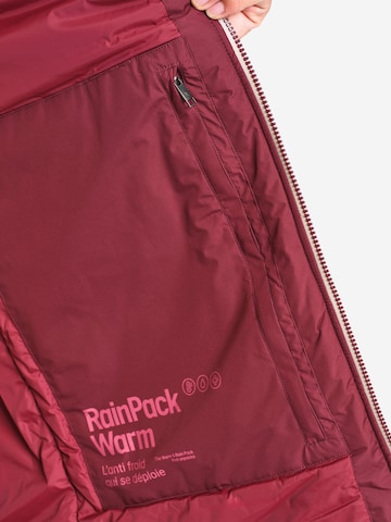 AIGLE Übergangsparka 'RAINPACK WARM 90' in Rot: Vorderseite