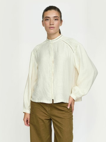 T-shirt ' SRJuliette ' Soft Rebels en beige : devant