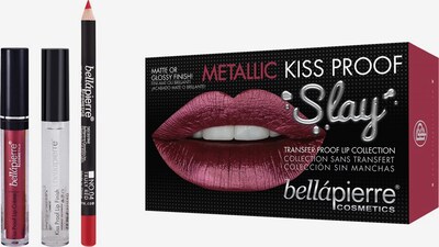 Bellápierre Cosmetics Set 'Metallic Kiss Proof Slay' in weinrot, Produktansicht