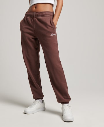 Superdry Tapered Hose in Braun: predná strana