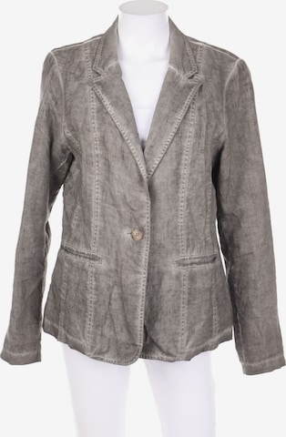 STREET ONE Leinen-Blazer XL in Grau: predná strana