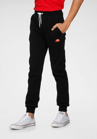 ELLESSE Tapered Pants 'Colino' in Black: front