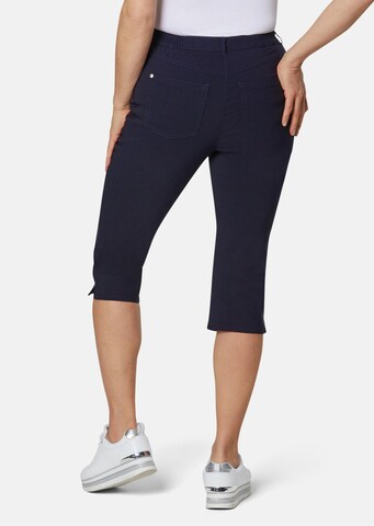 Goldner Skinny Hose 'Carla' in Blau