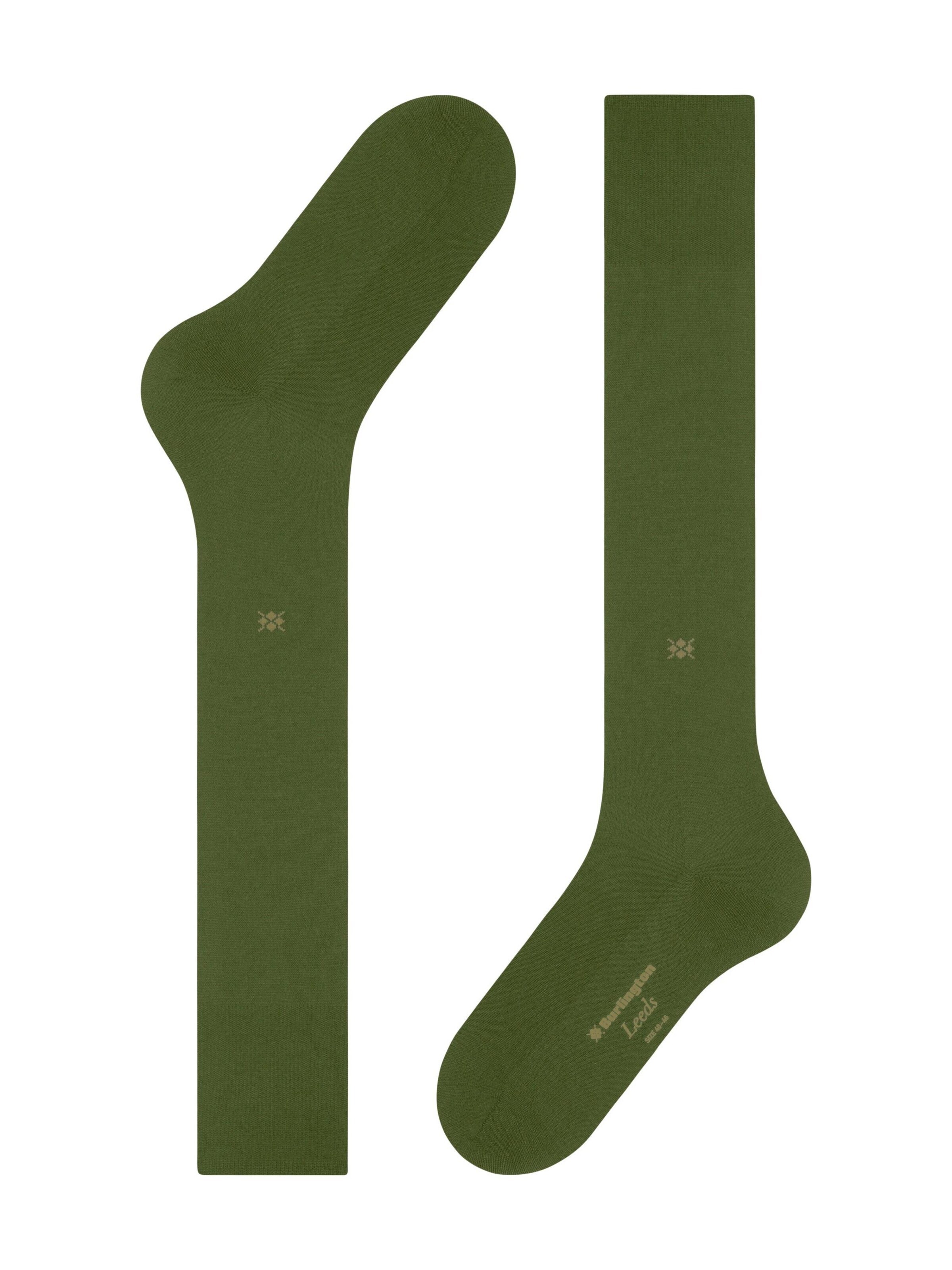 BURLINGTON Kniestrümpfe 'Leeds'‌‌‌‌‌‌ in Grün