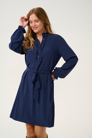 Robe-chemise 'Venea' Cream en bleu : devant