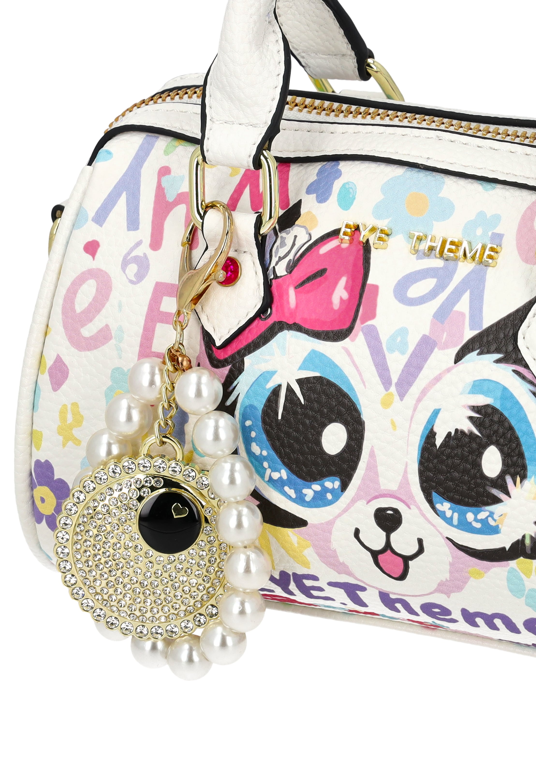 MYMO - Bolso de mano 'POP EYETHEME' en blanco