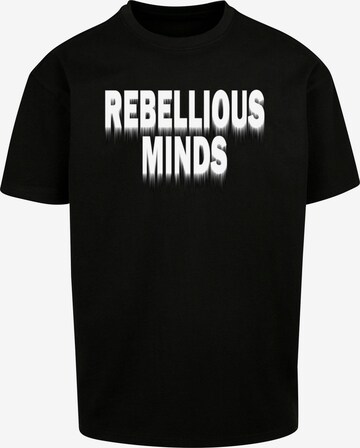 Merchcode Shirt ' Rebellious Minds' in Zwart: voorkant