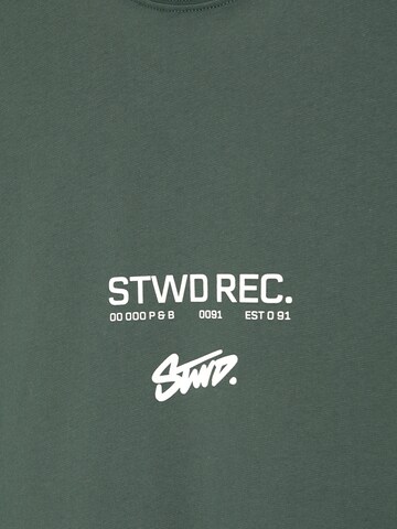 Maglietta 'STWD RECORDS' di Pull&Bear in verde