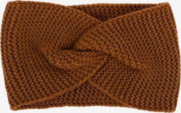styleBREAKER Headband 'Krausstrick Stirnband Twist Knoten' in Brown: front