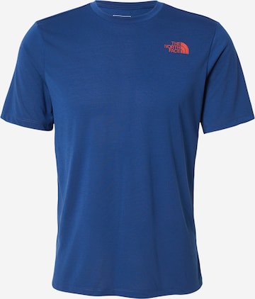 mėlyna THE NORTH FACE Sportiniai marškinėliai 'BITMAP': priekis