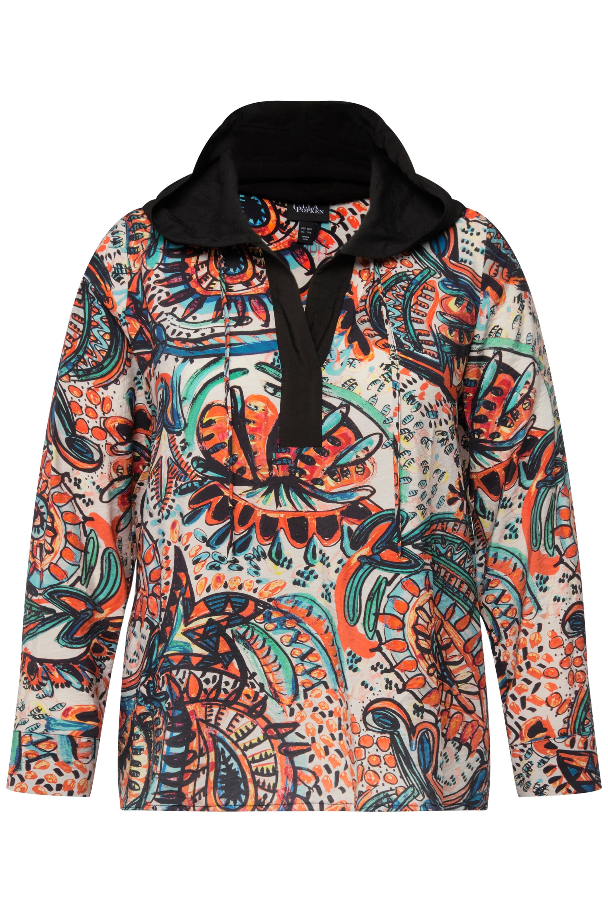 Ulla Popken Bluse in Mischfarben: Vorderseite