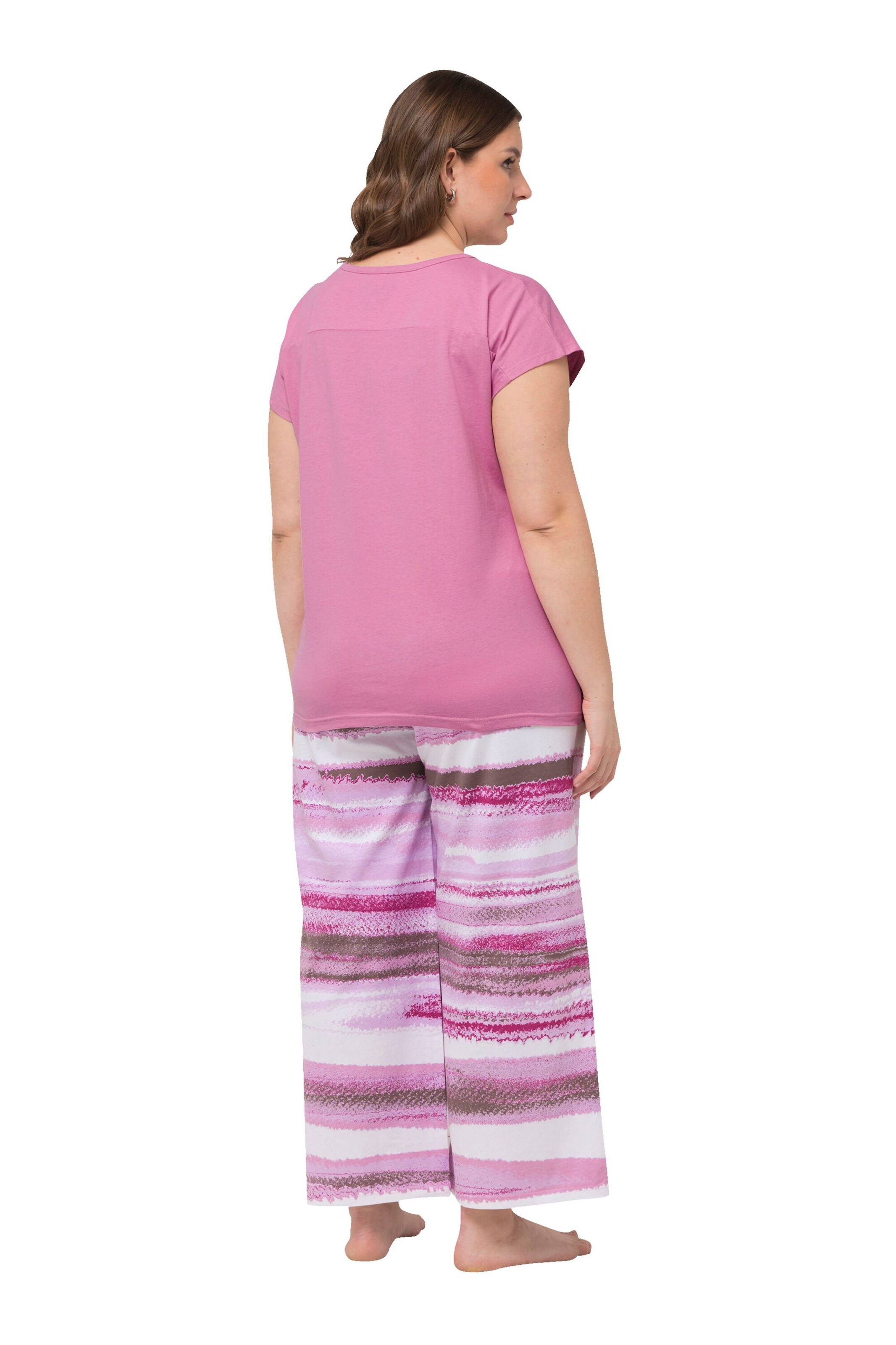 Ulla Popken Pyjama in Roze