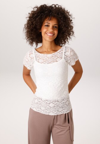 Aniston CASUAL Shirt in White: front