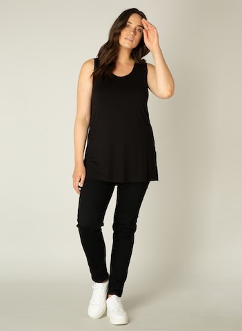 BASE LEVEL CURVY Top 'Alicia' in Black