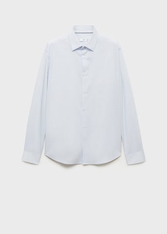 MANGO MAN Button Up Shirt 'Play' in Blue: front