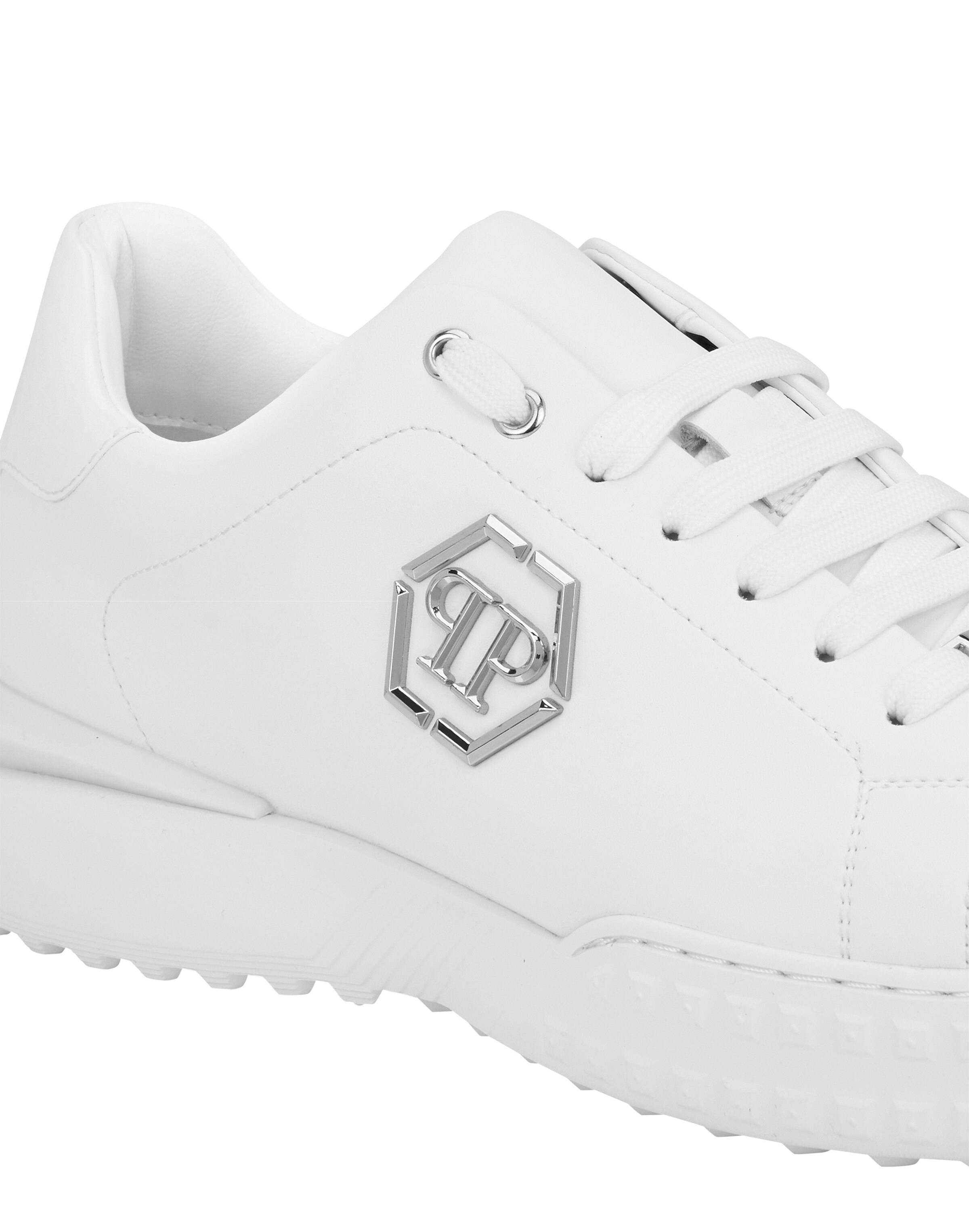 Baskets basses 'Hexagon' Philipp Plein en blanc