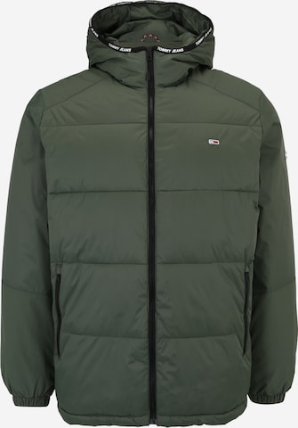 Tommy Jeans Plus Winter jacket in Green: front