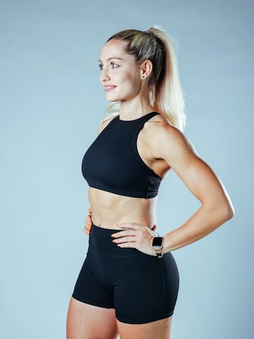 Lifters High neck Sport bh in Zwart