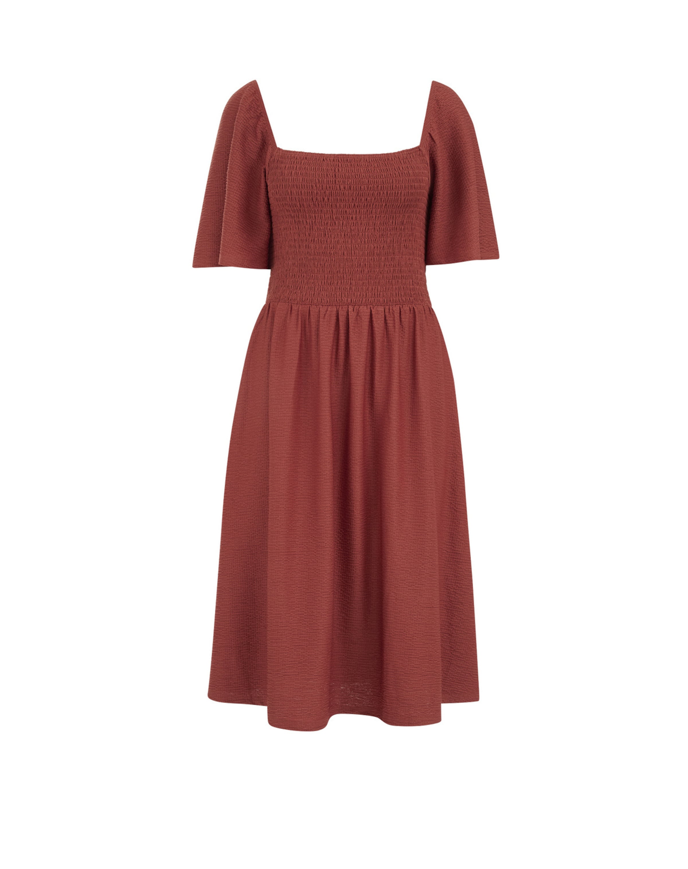 WE Fashion Dress in Orange: front