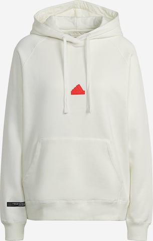 Sweat de sport ADIDAS SPORTSWEAR en blanc : devant