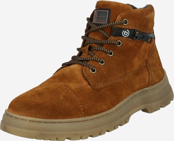 bugatti Lace-Up Boots 'Dacupso' in Brown: front