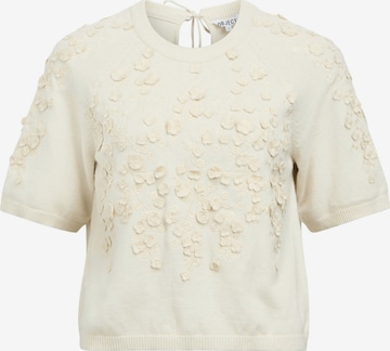 smėlio OBJECT Megztinis 'OBJNIKO': priekis