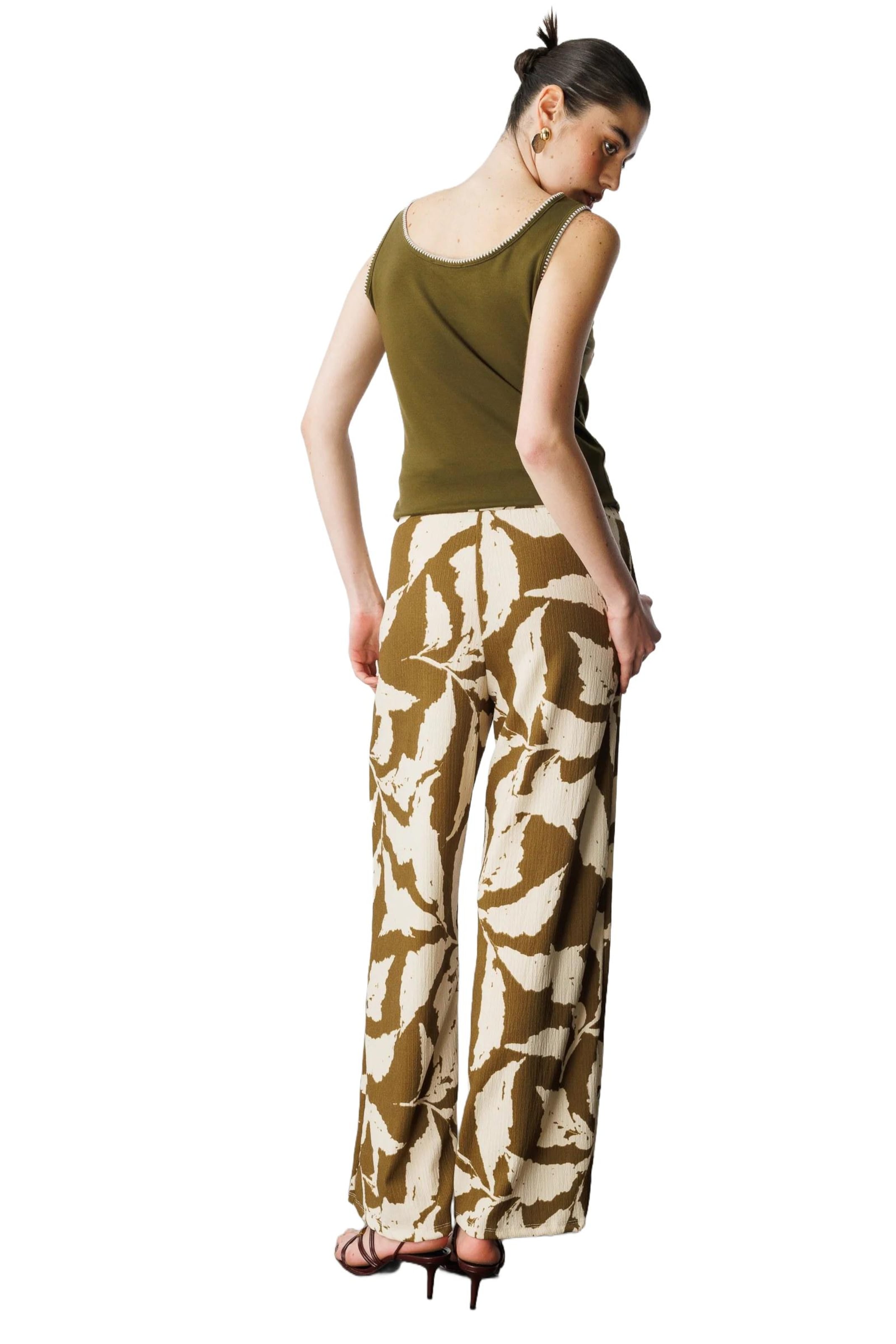 No Matter What Wide Leg Hose in Grün