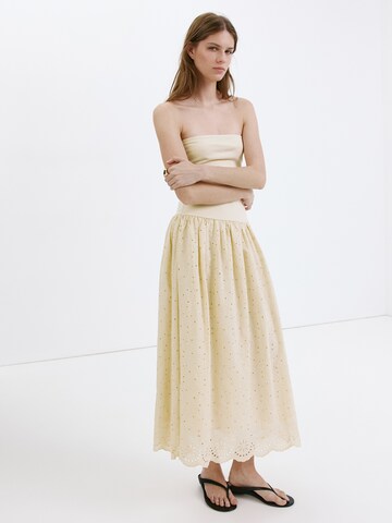MANGO Kjole 'AMARA' i beige: forside