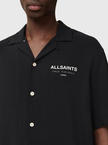 AllSaints Классический крой Рубашка 'UNDERGROUND' в Черный