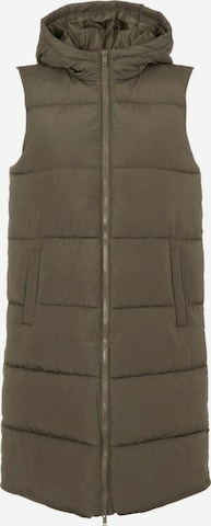 PIECES Vest 'Bee' in Brown