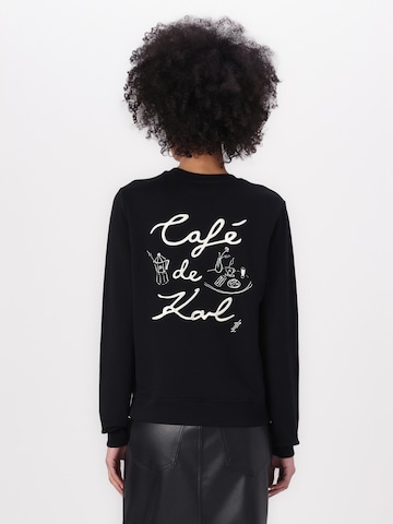 Karl Lagerfeld Sweatshirt 'Karl Lagerfeld x Jorge Parra' in Schwarz