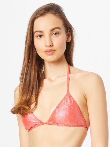 Calvin Klein Swimwear Triangel Bikinitop in Orange: predná strana
