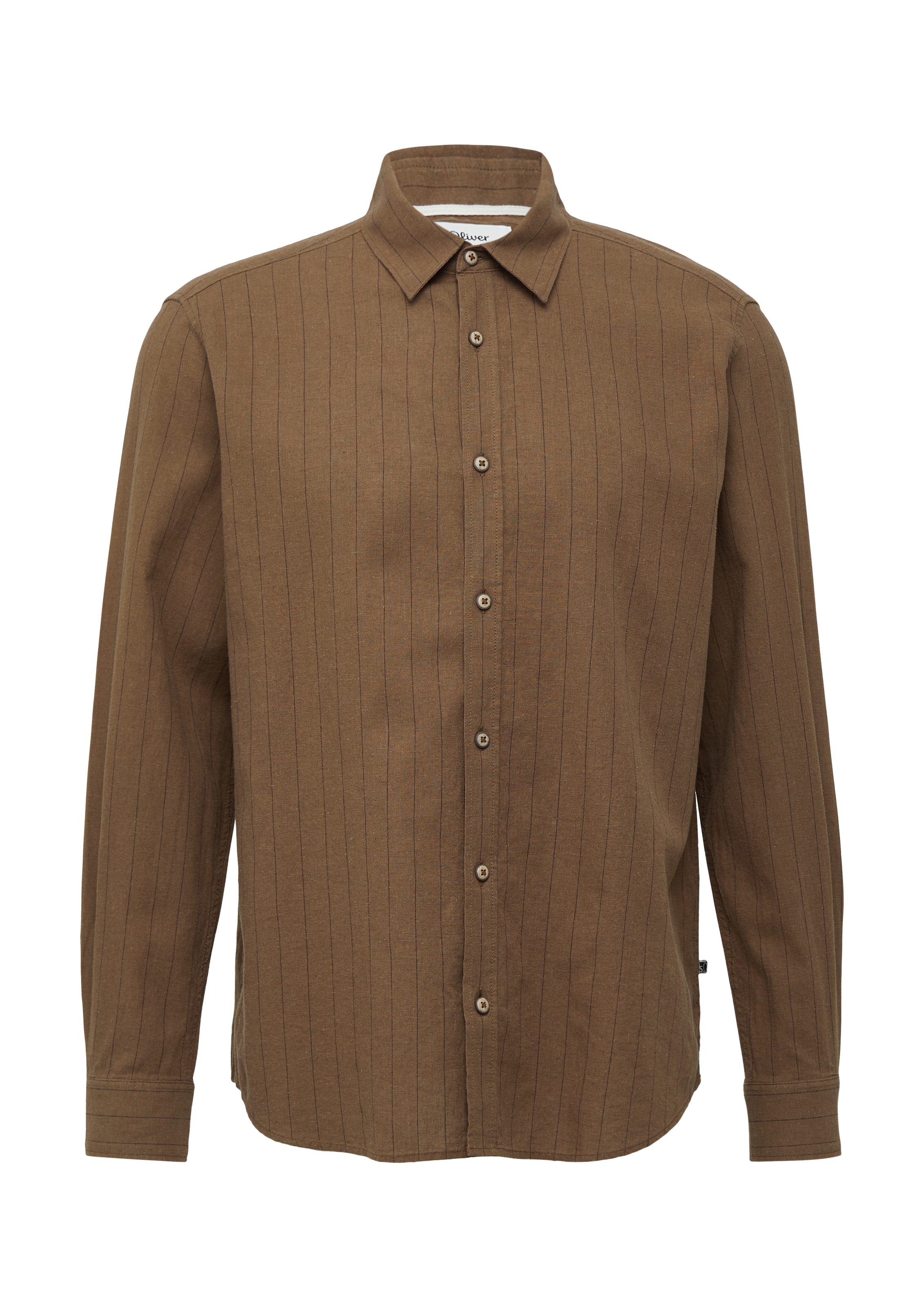 Coupe regular Chemise s.Oliver en beige : devant