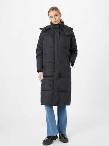 Manteau d’hiver 'Flawly 9543' minimum en noir : devant