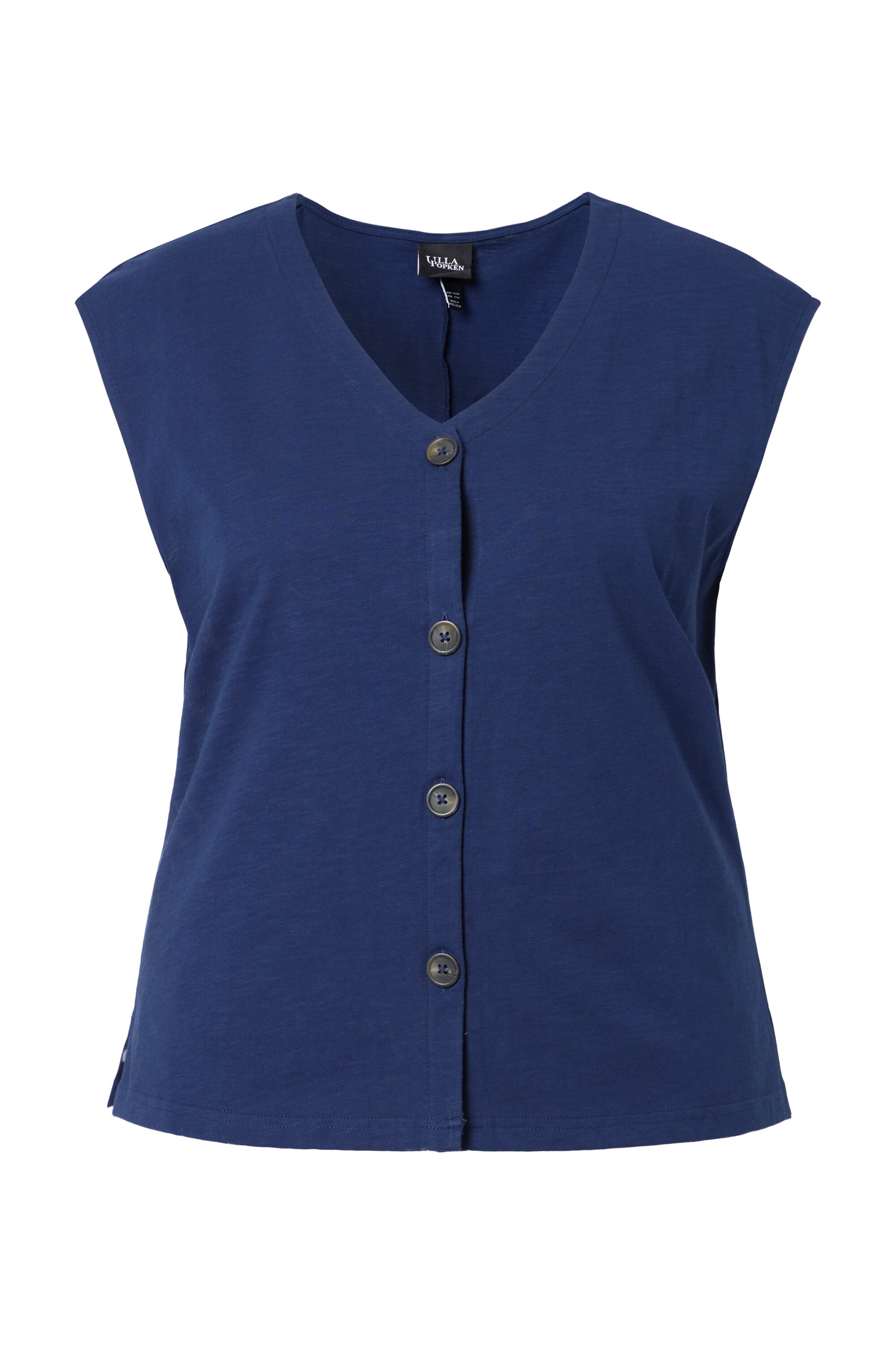 Ulla Popken Weste in Blau: Vorderseite