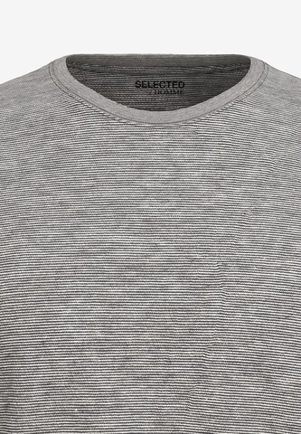 SELECTED HOMME T-Shirt 'Aspen' in Grau