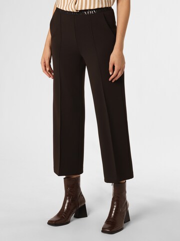 Cambio Pleat-Front Pants ' Cameron ' in Brown: front