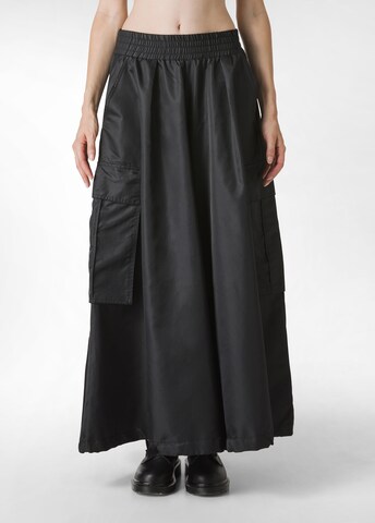 DEHA Wide leg Cargo trousers in Black: front
