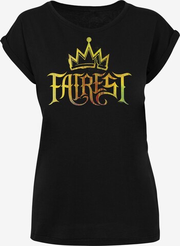 F4NT4STIC Shirt 'Disney The Descendents Fairest Gold' in Zwart: voorkant