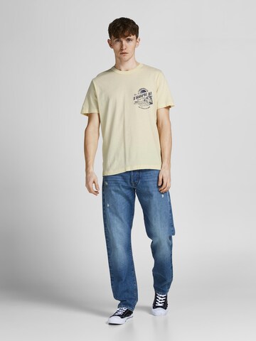 JACK & JONES T-Shirt 'BLUBRYSON' in Gelb